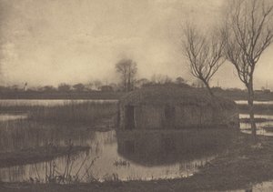 Uma casa de barcos de junco de Peter Henry Emerson