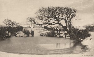 Uma manhã de inverno, 1887 (fotografia) de Peter Henry Emerson
