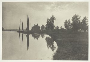 Cantley: Wherries à espera da mudança de maré de Peter Henry Emerson