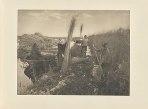 Durante a colheita do junco de Peter Henry Emerson