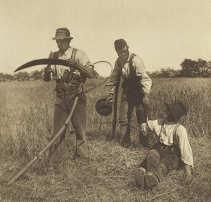 Na Colheita da Cevada, Suffolk, 1888 (fotogravura)