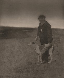 O caçador furtivo - Uma lebre em vista, 1888 (foto) de Peter Henry Emerson