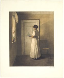 Moça com uma bandeja de Peter Vilhelm Ilsted