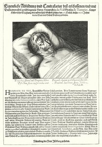 O corpo de Henri du Val, Comte de Dampierre de Peter Isselburg
