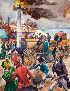George Stephenson e o foguete de Peter Jackson