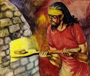 Carta e envelope são colocados no forno para serem assados de Peter Jackson