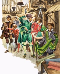 Era uma vez ... comerciantes de rua e mercado na era Tudor de Peter Jackson