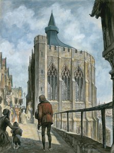 Reconstrução da capela de St Thomas na antiga ponte de Londres de Peter Jackson