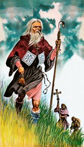 São Patrício leva a mensagem de Deus pela Irlanda a pé de Peter Jackson