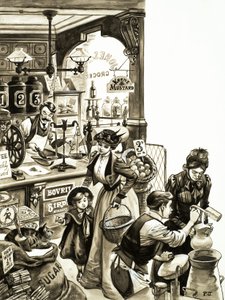 Compras em tempos eduardianos de Peter Jackson