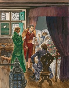 A morte de Mozart em Viena, em 1791, com apenas trinta e cinco anos de Peter Jackson