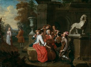 Concerto no jardim de Peter Jacob Horemans