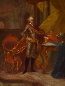 Retrato do conde Palatino Charles Theodore 1724-1799, eleitor da Baviera. de Peter Jacob Horemans