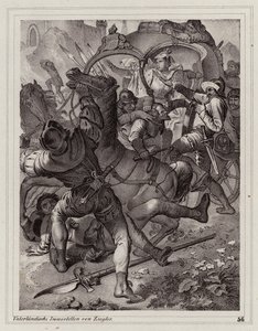 Ataque à comitiva da Imperatriz Eleonore de Peter Johann Nepomuk Geiger