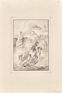 Recuperação de um rapaz afogado de Peter Johann Nepomuk Geiger