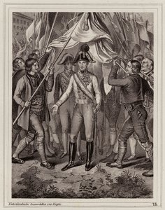 A população do Tirol presta homenagem a Francisco I da Áustria de Peter Johann Nepomuk Geiger
