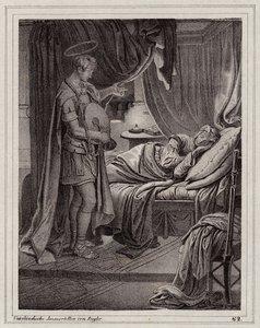 A visão de Valéria de São Floriano (gravura) de Peter Johann Nepomuk Geiger