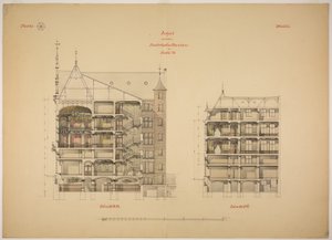 Rathskeller novo edifício, Halle (Saale), Saxônia-Anhalt, Alemanha, Duas Seções