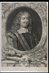 Edward Hyde, 1º Conde de Clarendon (1609-74), gravado por M. Burg de Peter Lely