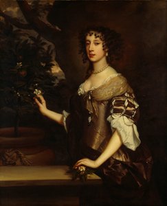 Maria de Modena, rainha consorte do rei James II, c1773-1680 de Peter Lely