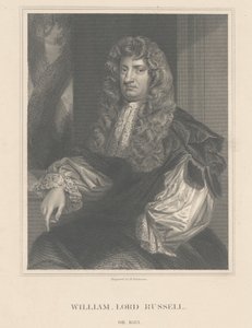 Retrato de Lord William Russell, gravado por H. Robinson de Peter Lely