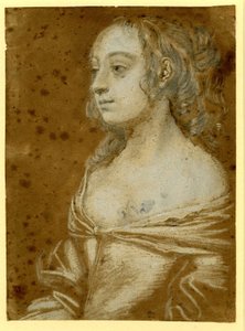 Retrato de uma senhora












 com o cabelo em anéis a meio comprimento de Peter Lely