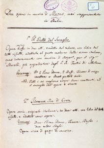 Prefácio ao libreto da adaptação de Lichtenthal do "Die Entfuhrung aus dem Serail" de Mozart de Peter Lichtenthal