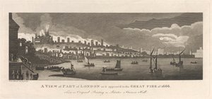 Uma Vista de Parte de Londres como apareceu no Grande Incêndio de 1666