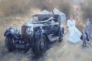 Bentley and Bride (óleo sobre tela) de Peter Miller