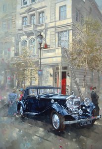 Phantom II em Queens Gate Mews (óleo sobre tela) de Peter Miller