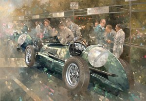 Maserati de R. Parnell (óleo sobre canavs)