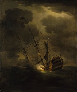 Perda do HMS "Victory", 4 de outubro de 1744 de Peter Monamy