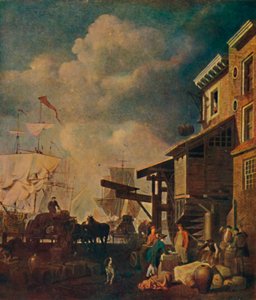 The Old East India Wharf, Ponte de Londres, c1700-1740, 1904