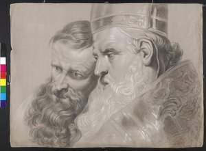"Santo Ambrósio e o Imperador Teodósio" de Peter Paul Rubens de Peter Paul (after) Rubens