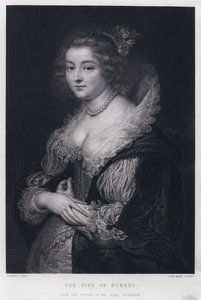 A Esposa de Rubens (gravura) de Peter Paul (after) Rubens