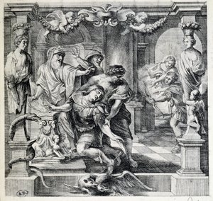 A morte de Aquiles, depois de Pierre Paul (Pierre-Paul) Rubens (ou Peter Paul ou Petrus Paulus) (1577-1640), Flandres