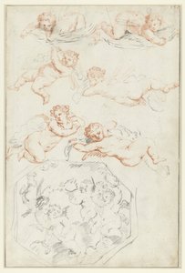 Estudos de putti de Peter Paul Rubens (possibly)