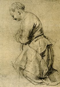 Uma mulher pastora reza de Peter Paul Rubens