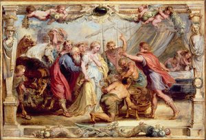 Briseis, devolvido a Aquiles, 16301631 de Peter Paul Rubens
