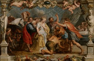 Briseida restituída a Aquiles de Peter Paul Rubens