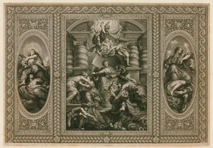 Teto da Casa de Banquetes em Whitehall de Peter Paul Rubens