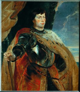 Carlos, o Ousado de Borgonha, c.1618 (pintura sobre madeira de carvalho) de Peter Paul Rubens