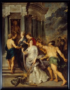 Ciclo de Marie de Medicis (1573-1642): Segunda guerra da mãe e do filho contra Maria de Médicis e Luís XIII. "A conclusão da Paz em Angers em 10/08/1620". Pintura de Pierre Paul (Pierre-Paul) Rubens (ou Peter Paul ou Petrus Paulus) (1577-1640 de Peter Paul Rubens