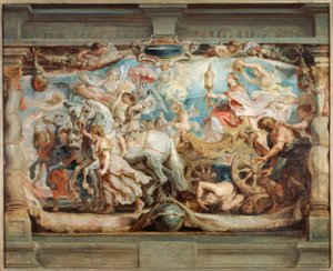 O triunfo da igreja sobre a ignorância e a ilusão de Peter Paul Rubens