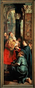 Descida da Cruz, painel direito: Apresentação no Templo (pintura) de Peter Paul Rubens