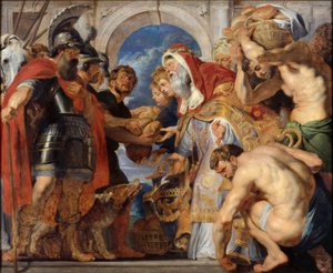 A reunião de Abraão e Melquisedeque de Peter Paul Rubens