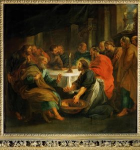 A lavagem dos pés de Peter Paul Rubens