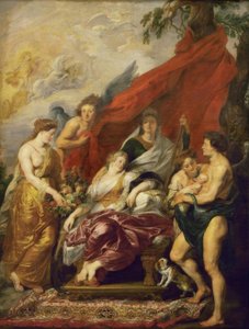 O nascimento de Luís XIII de Peter Paul Rubens