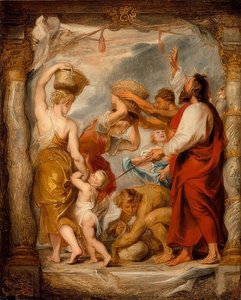 Die Mannalese. Um 1626-27 de Peter Paul Rubens