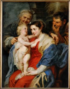A sagrada família com Santa Ana de Peter Paul Rubens